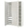 PAX / MISTUDDEN - Wardrobe combination, white/grey patterned,150x60x236 cm