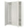 PAX / MISTUDDEN - Wardrobe combination, white/grey patterned,150x60x236 cm