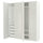 PAX / MISTUDDEN - Wardrobe combination, white/grey patterned,200x60x236 cm