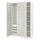 PAX / MISTUDDEN - Wardrobe combination, white/grey patterned,150x60x236 cm