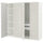 PAX / MISTUDDEN - Wardrobe combination, white/fancy grey,200x60x201 cm