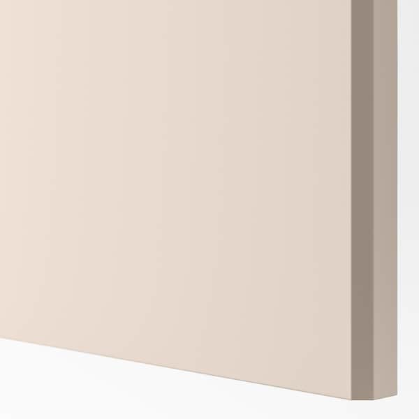 Ikea PAX / REINSVOLL - Wardrobe combination, white/grey-beige,200x60x236 cm