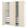 PAX / REINSVOLL - Wardrobe combination, white/grey-beige,200x60x236 cm