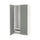 PAX / REINSVOLL - Wardrobe combination, white/grey-green,100x60x201 cm
