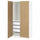 PAX / STORKLINTA - Wardrobe combination, white/ oak effect,100x60x201 cm