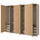 PAX / STORKLINTA - PAX / STORKLINTA Wardrobe combination, grey-beige/oak effect, 300x60x236 cm