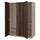 PAX / STORKLINTA - PAX / STORKLINTA Wardrobe combination, grey-beige/dark brown stained oak effect, 150x60x201 cm