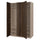 PAX / STORKLINTA - PAX / STORKLINTA Wardrobe combination, grey-beige/dark brown stained oak effect, 150x60x236 cm