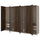 PAX / STORKLINTA - PAX / STORKLINTA Wardrobe combination, grey-beige/dark brown stained oak effect, 300x60x201 cm