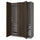 PAX / STORKLINTA wardrobe combination, dark grey/dark brown stained oak effect, 150x60x236 cm
