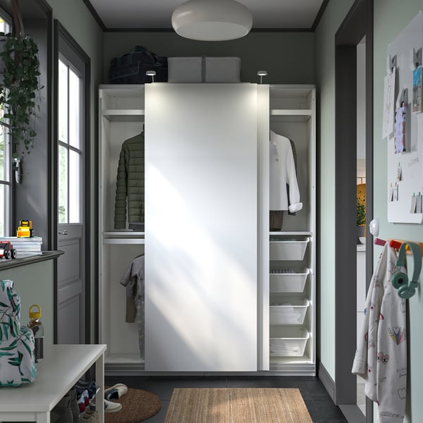 PAX wardrobe frame, white, 75x35x201 cm