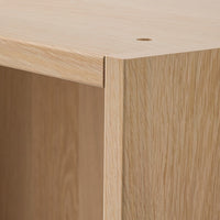 PAX - Wardrobe frame, oak effect with white stain,100x58x236 cm