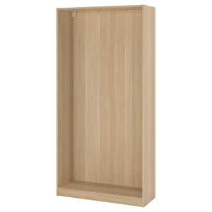 Ikea PAX - Wardrobe frame, oak effect with white stain,100x35x201 cm