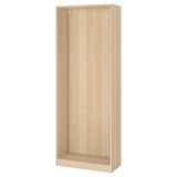PAX wardrobe frame, white stained oak effect, 75x35x201 cm