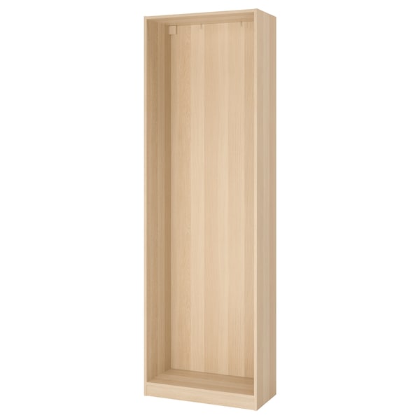 PAX - Wardrobe frame, oak effect with white stain,75x35x236 cm