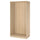 PAX wardrobe frame, white stained oak effect, 100x58x201 cm