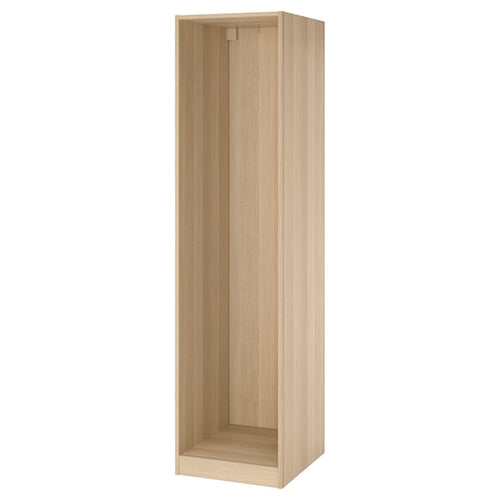 PAX - Wardrobe frame, oak effect with white stain,50x58x201 cm