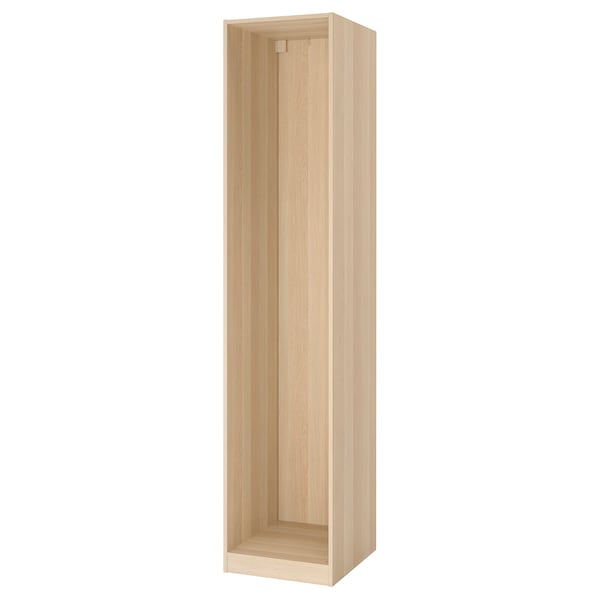 PAX - Wardrobe frame, oak effect with white stain,50x58x236 cm