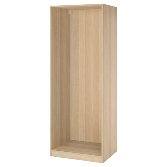 PAX - Wardrobe frame, oak effect with white stain,75x58x201 cm