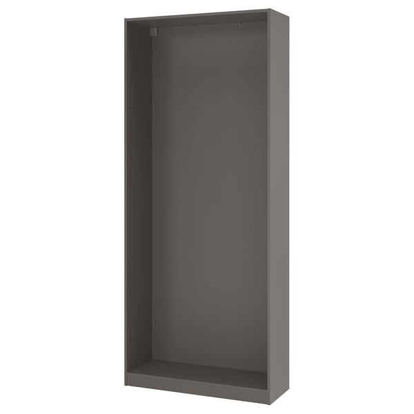 PAX - Wardrobe frame, dark grey,100x35x236 cm