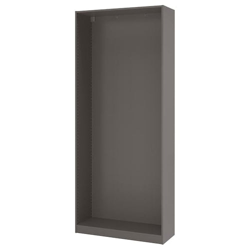 PAX - Wardrobe frame, dark grey,100x35x236 cm