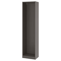 PAX wardrobe frame, dark grey, 50x35x201 cm