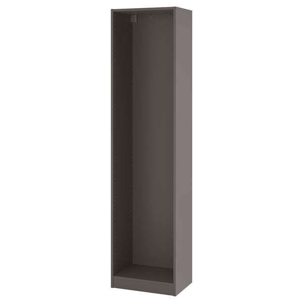 PAX wardrobe frame, dark grey, 50x35x201 cm