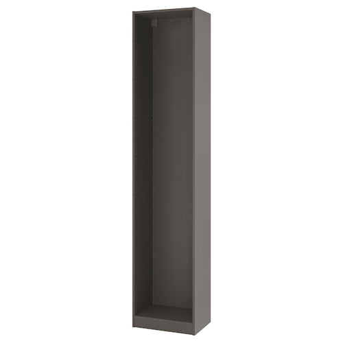 PAX - Wardrobe frame, dark grey,50x35x236 cm