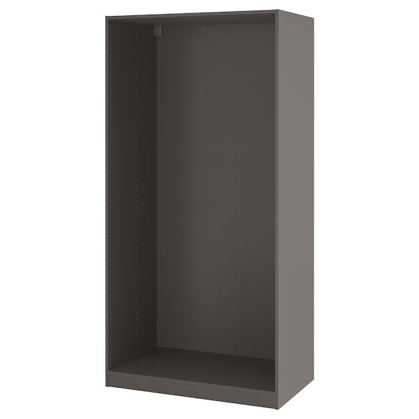 PAX - Wardrobe frame, dark grey,100x58x201 cm