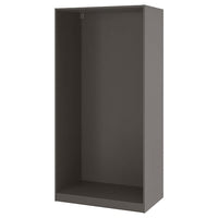 PAX wardrobe frame, dark grey, 100x58x201 cm