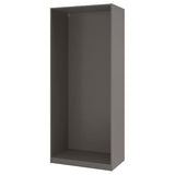 PAX wardrobe frame, dark grey, 100x58x236 cm