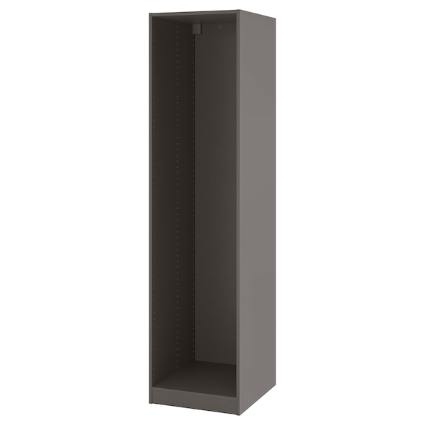 PAX - Wardrobe frame, dark grey,50x58x201 cm