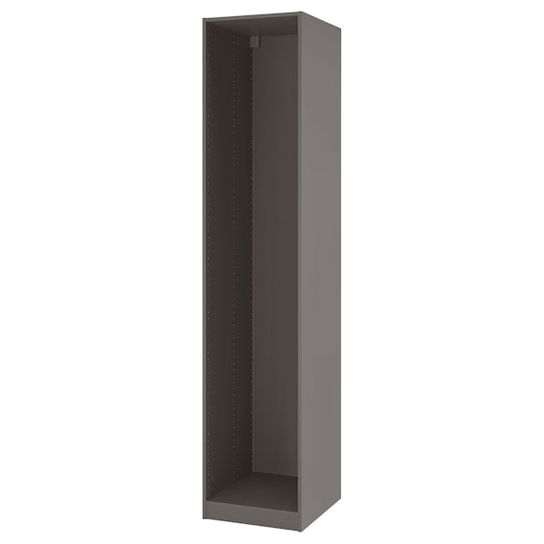 PAX - Wardrobe frame, dark grey,50x58x236 cm