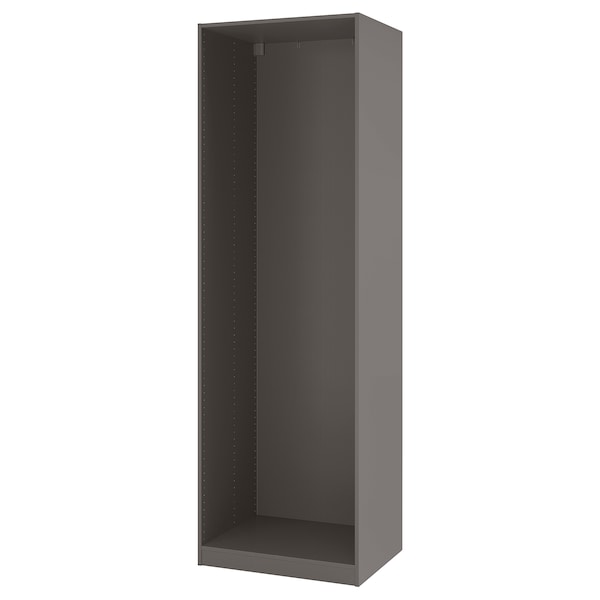 PAX - Wardrobe frame, dark grey,75x58x236 cm