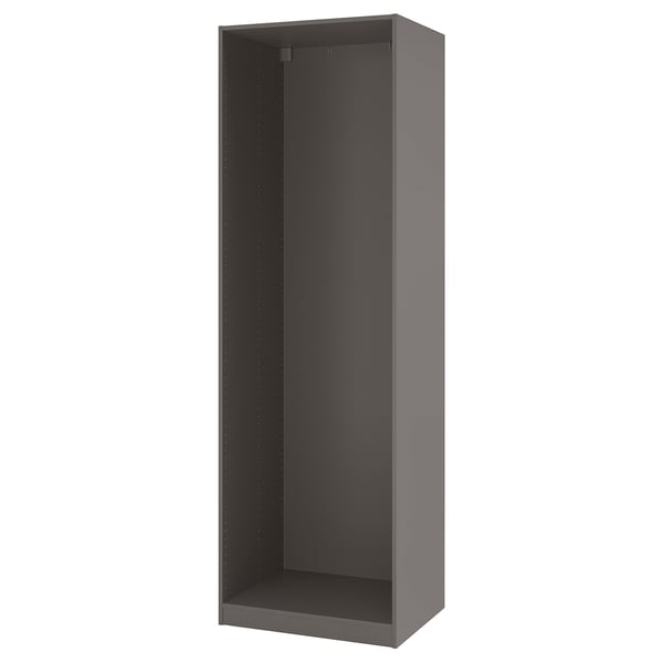 PAX wardrobe frame, dark grey, 75x58x236 cm