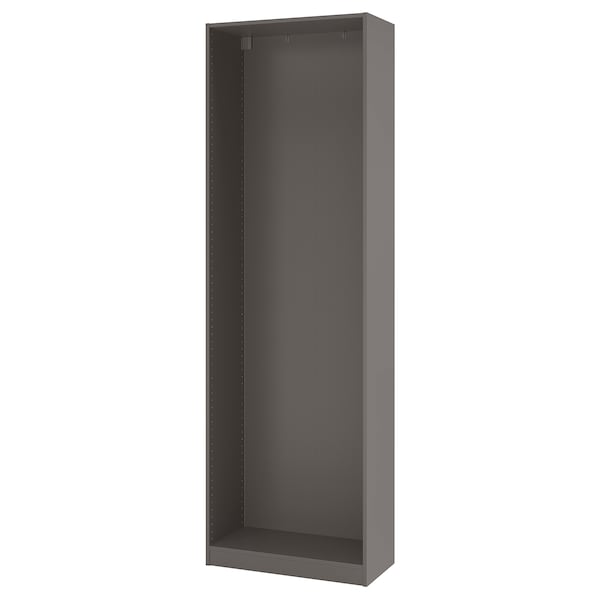 PAX - Wardrobe frame, dark grey,75x35x236 cm