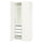 PAX / TONSTAD - Wardrobe combination, white/off-white,100x60x236 cm
