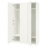 PAX / TONSTAD wardrobe combination, white/off-white, 150x60x236 cm