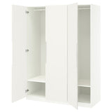 PAX / TONSTAD wardrobe combination, white/off-white, 150x60x201 cm