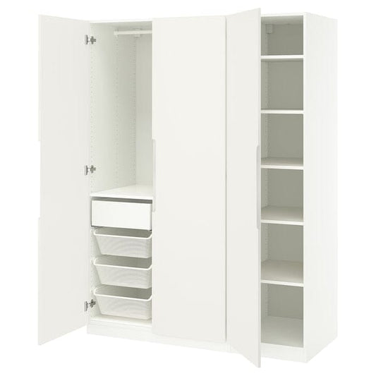 Ikea PAX / TONSTAD - Wardrobe combination, white/off-white,150x60x201 cm