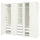 PAX / TONSTAD - Wardrobe combination, white/off-white,250x60x236 cm