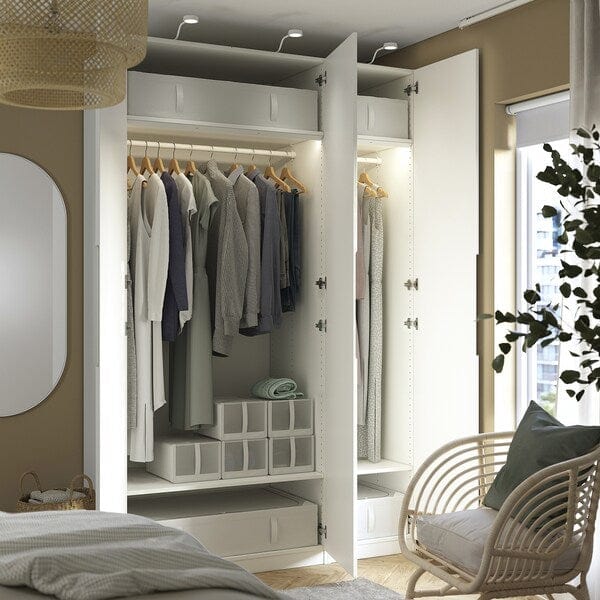 Ikea PAX / TONSTAD - Wardrobe combination, white/off-white,150x60x236 cm