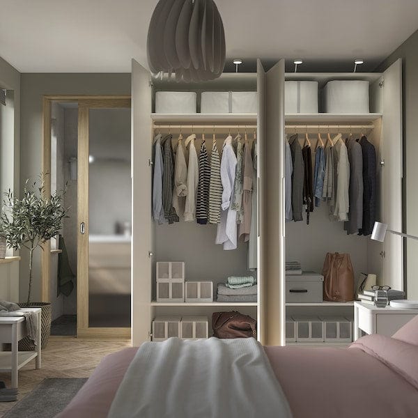 Ikea PAX / TONSTAD - Wardrobe combination, white/off-white,200x60x236 cm