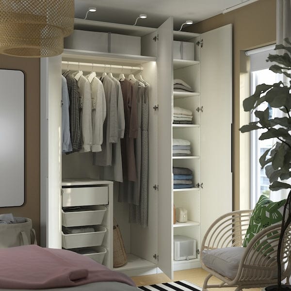 Ikea PAX / TONSTAD - Wardrobe combination, white/off-white,150x60x236 cm