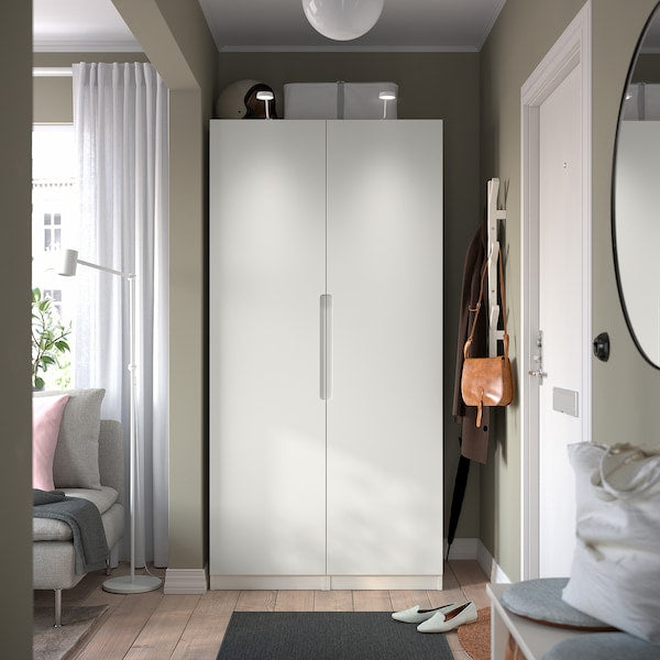 PAX / TONSTAD - Wardrobe combination, white/off-white,100x60x201 cm