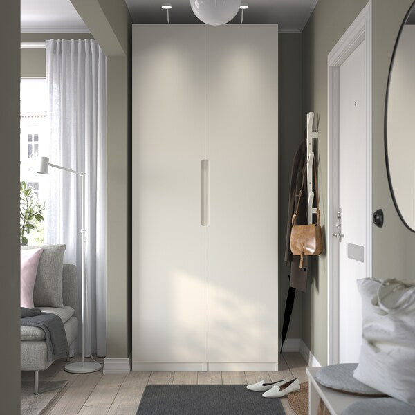 PAX / TONSTAD - Wardrobe combination, white/off-white,100x60x236 cm