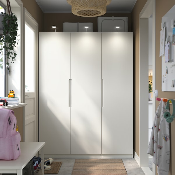 PAX / TONSTAD - Wardrobe combination, white/off-white,150x60x201 cm