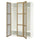 PAX / TONSTAD - Wardrobe combination, white/glass oak veneer,150x60x236 cm