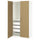 PAX / TONSTAD - Wardrobe combination, white/oak veneer,100x60x201 cm