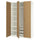 PAX / TONSTAD - Wardrobe combination, white/oak veneer,150x60x236 cm
